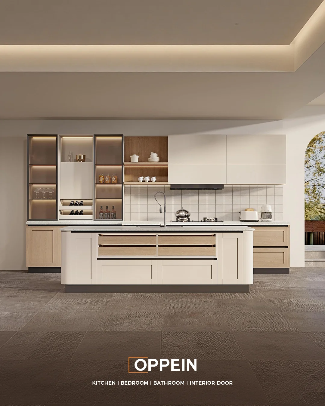 LumiHaven kitchen cabinets Dubai OPPEIN 2026