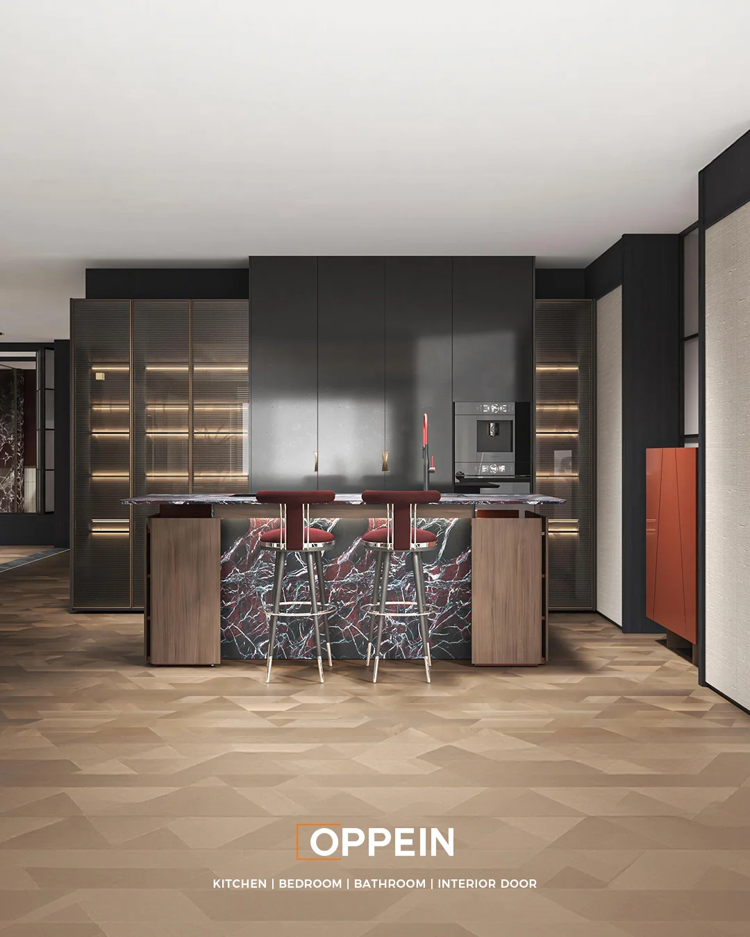 OPPEIN kitchen cabinets Dubai showroom