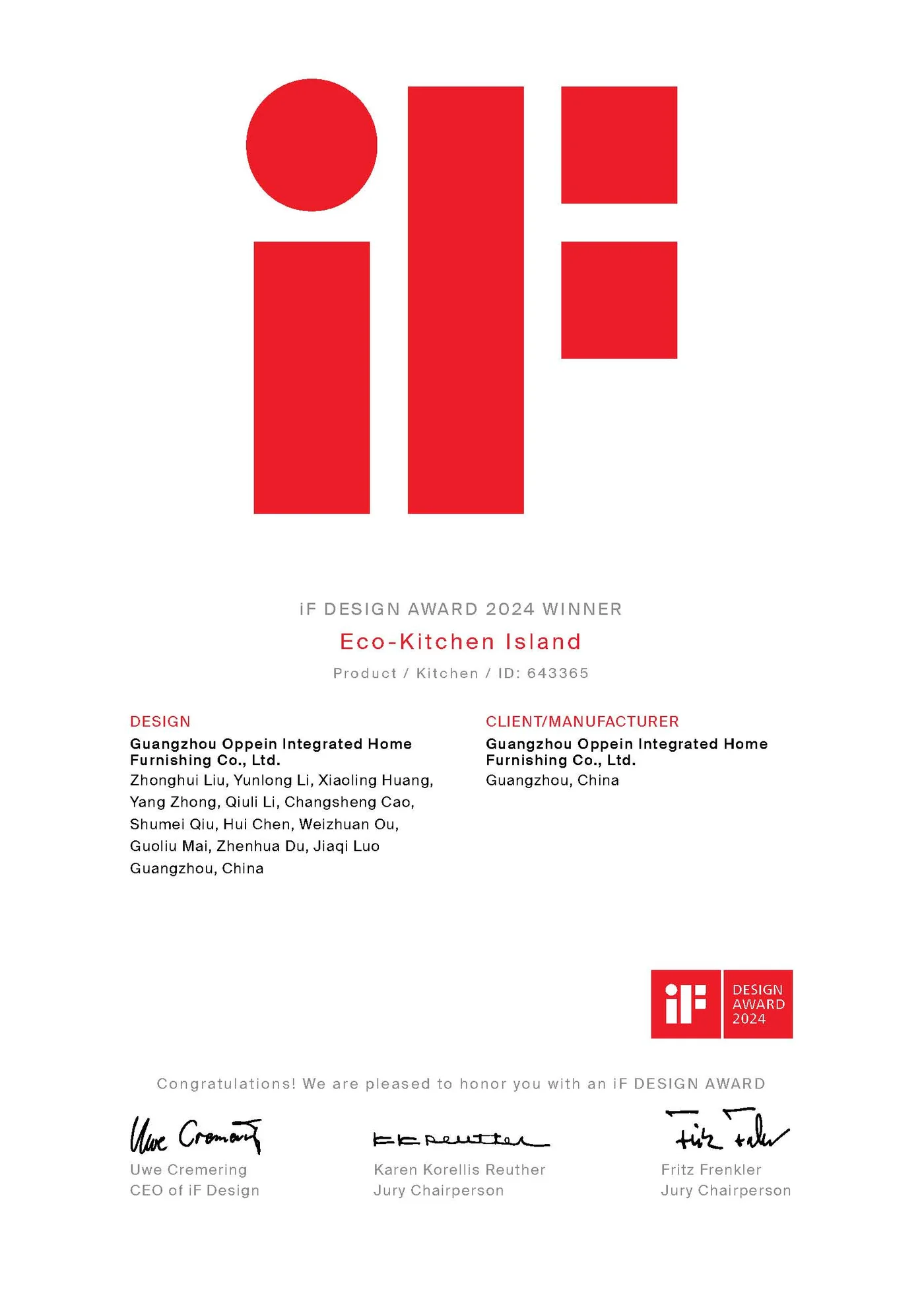 iF Design Award