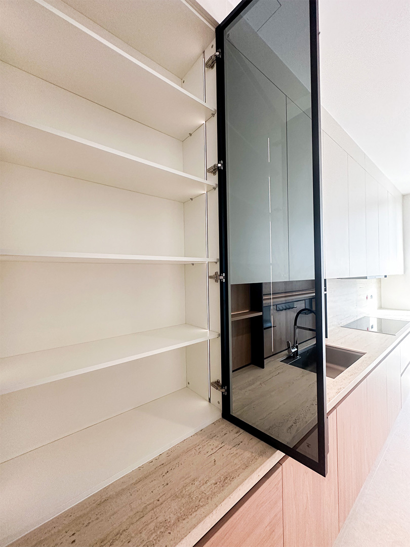 Kitchen Storage — OPPEIN UAE project in Al Wasl, Dubai